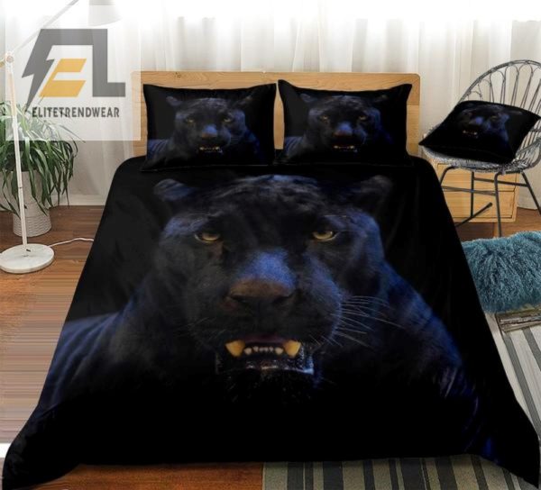 Sleep Wildly Black Leopard Duvet Cover Bedding Sets elitetrendwear 1