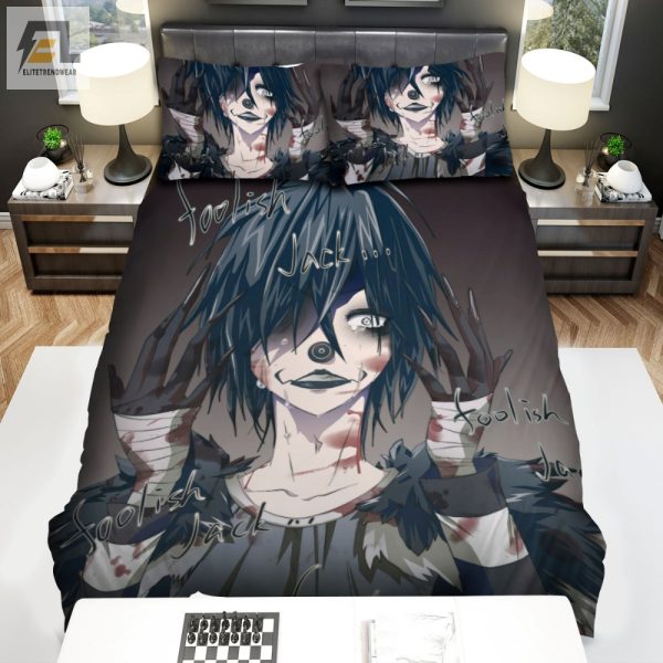 Quirky Creepypasta Laughing Jack Duvet Unique Cozy elitetrendwear 1