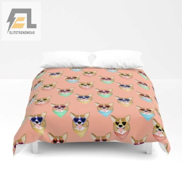 Corgi Cuddles Hilarious Cozy Duvet Cover Bedroom Set elitetrendwear 1