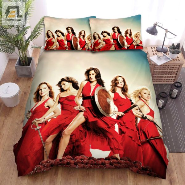 Sleep Like A Housewife Funny Red Dress Duvet Cover Set elitetrendwear 1