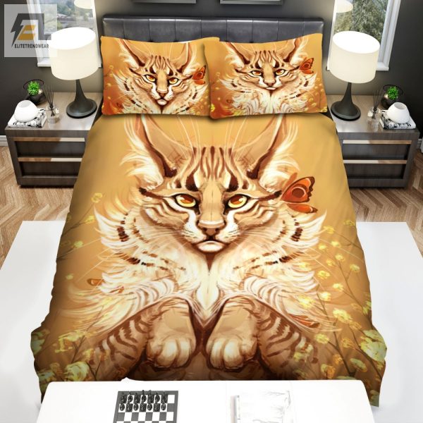 Sleep Wildly Lynx Butterfly Funny Art Duvet Covers elitetrendwear 1