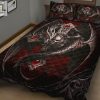 Comfy Dragon Skull Quilt The Ultimate Bedding For Brave Souls elitetrendwear 1