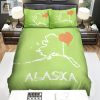 Snuggle Up In Alaskas Heart Comfy Quirky Bedding Set elitetrendwear 1