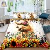 Snuggle Up With Sunflower Llama Duvet Cozy Quirky Bedding elitetrendwear 1