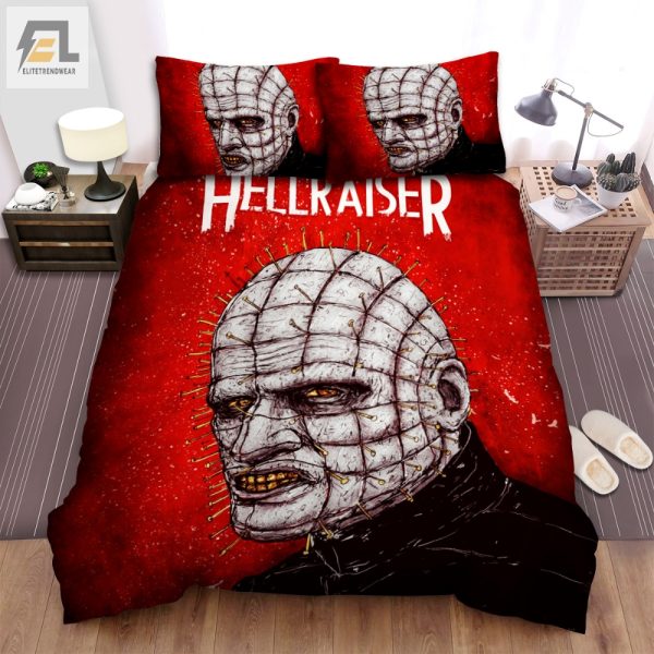 Sleep Like Pinhead Cozy Hellraiser Duvet Cover Set elitetrendwear 1