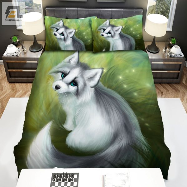 Snuggle With Style Quirky Grey Fox Duvet Cover Set elitetrendwear 1