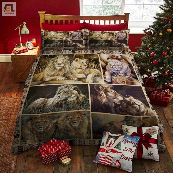 Lion Around Comfy 3D Lion Duvet Set For Wild Sleep elitetrendwear 1