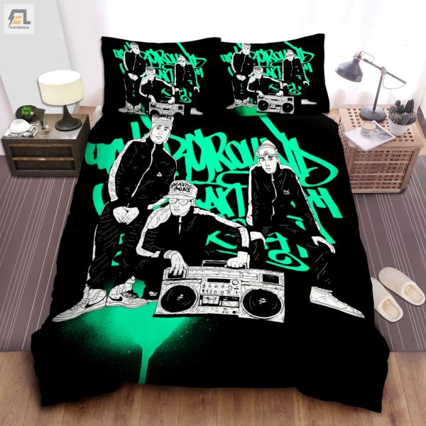 Beastie Boys Manga Duvet Hip Hop Humor Bedding Set elitetrendwear 1