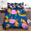 Pawsome Catdog Rainbow Duvet Hilarious Cozy Bedding Set elitetrendwear 1