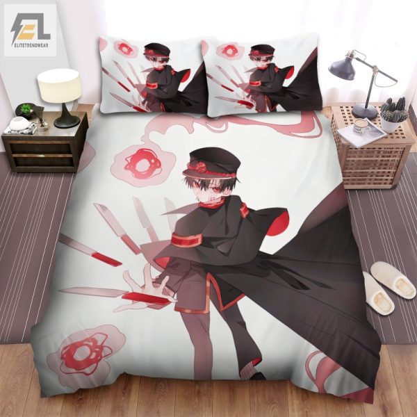 Quirky Hanakokun Knife Art Duvet Comfy Unique Bedding elitetrendwear 1