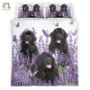 Snuggle With A Newfoundland Lavender Laugh Bed Set elitetrendwear 1