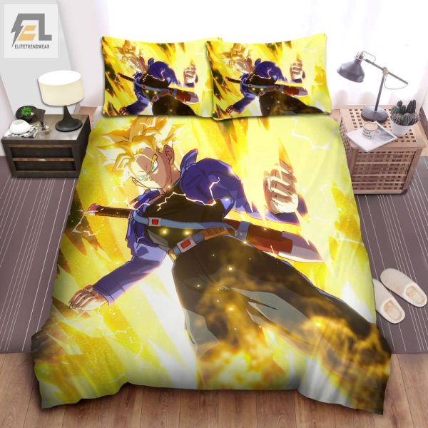 Sleep Like A Super Saiyan With Trunks Duvet Cozy Epic elitetrendwear 1