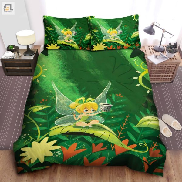 Tinkerbells Cozy Leaf Duvet Magical Comfy Bedding Set elitetrendwear 1