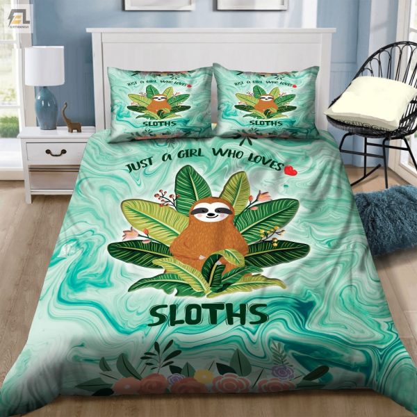 Slothloving Girls Cozy Duvet Snuggle Up In Style elitetrendwear 1