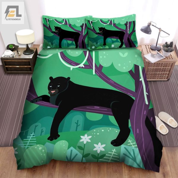 Snuggle With A Panther Unique Comfy Bedding Sets elitetrendwear 1