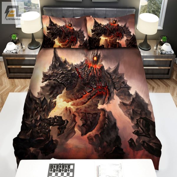 Sleep With A Rock Volcanic Golem Duvet Cover Set elitetrendwear 1