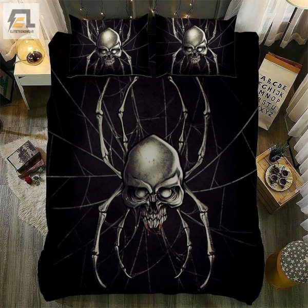 Quirky Poison Spider Skull Duvet Perfect For Spider Lovers elitetrendwear 1