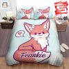 Snuggle Up Funny Red Fox Love Duvet Cover Cozy Unique elitetrendwear 1