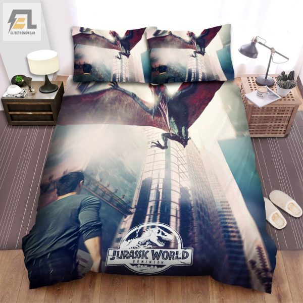 Dino Dreams Fly High With Jurassic World Duvet Cover elitetrendwear 1