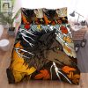 Sleep With A Howl Cozy Black Coyote Duvet Set elitetrendwear 1