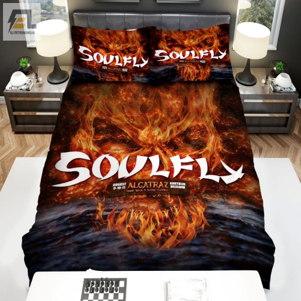 Rock Your Sleep Soulfly Band Alcatraz Duvet Cozy Cool elitetrendwear 1