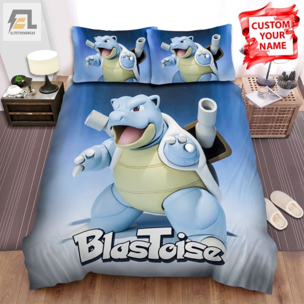 Snooze Like Blastoise Custom Name Pokemon Duvet Set elitetrendwear 1