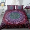 Snuggle In A Funky Flora Fiesta Purple Mandala Duvet Set elitetrendwear 1