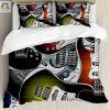 Rockin Dreams Funky Guitar Bedding Sets For Music Lovers elitetrendwear 1