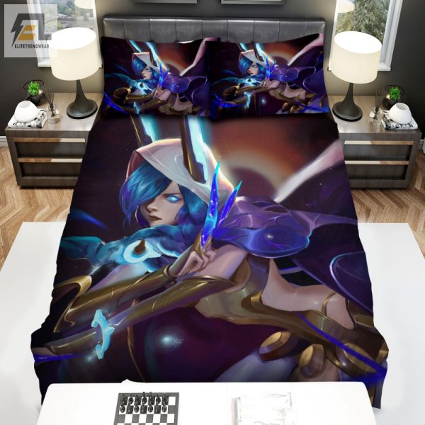 Sleep Like A Champion Lol Xayah Cosmic Duvet Set elitetrendwear 1