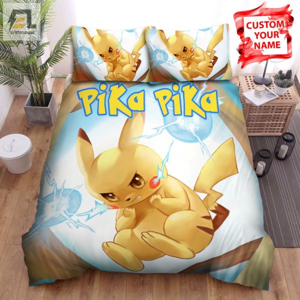 Get Cozy With Furious Pikachu Fight Duvet Unique Fun elitetrendwear 1