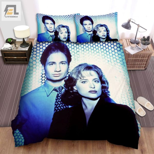 Sleep Like Mulder Xfiles Funny Circle Light Duvet Set elitetrendwear 1