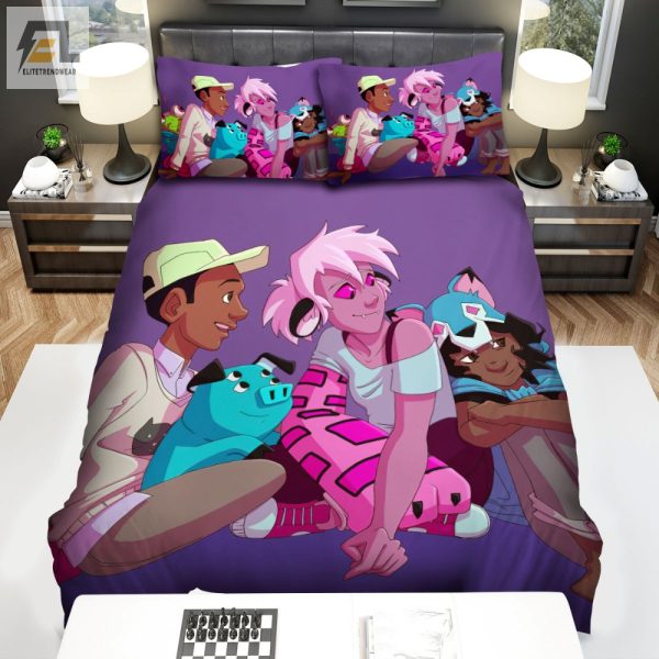 Cuddle With Kipo Friends Quirky Cozy Bedding Set elitetrendwear 1