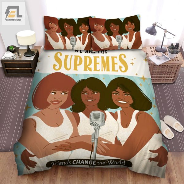 Dream Supreme Cozy Quirky Supremes Duvet Cover Set elitetrendwear 1