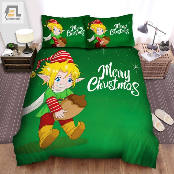 Santas Elf Bed Set Nutty Comfy Christmas Bedding Sale elitetrendwear 1