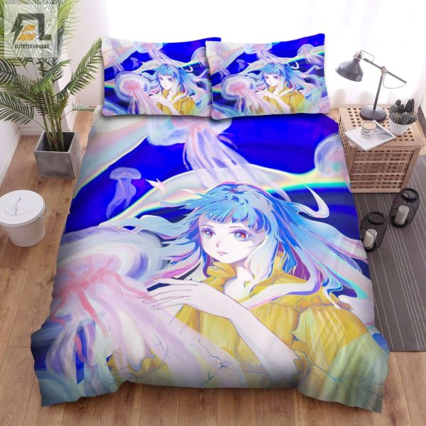 Jellyfish Girl Duvet Dive Into Dreams With A Splash elitetrendwear 1