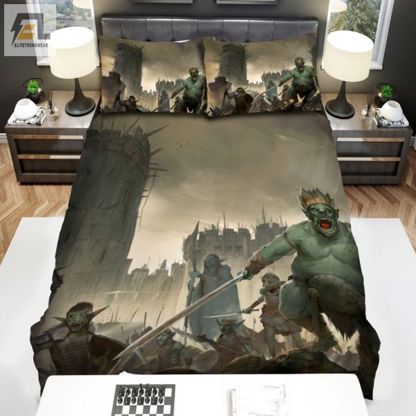 Sleep With Goblins Funny Halloween Fortress Duvet Set elitetrendwear 1