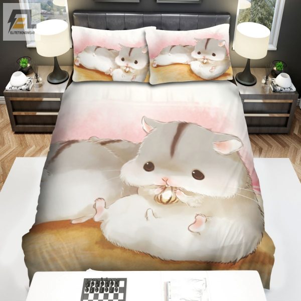 Snackin Hamster Duvet Cozy Cute Bedding Sets elitetrendwear 1