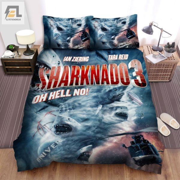 Comfy Sharknado Duvet Oh Hell No Bedding Sets elitetrendwear 1