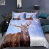 Sleep With Deer Cozy Snowy Duvet Cover Sets For Sale elitetrendwear 1