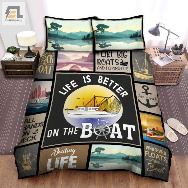 Float In Comfort Funny Boating Duvet Bedding Sets elitetrendwear 1