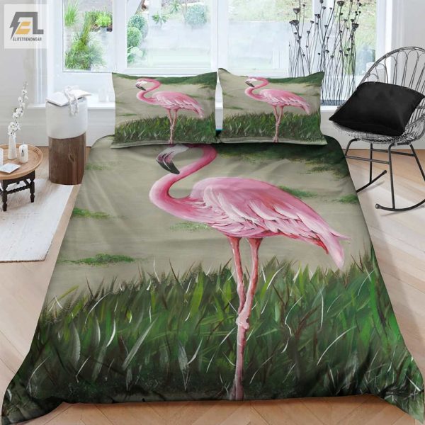 Snuggle With Flamingos Quirky Cozy Duvet Sets elitetrendwear 1