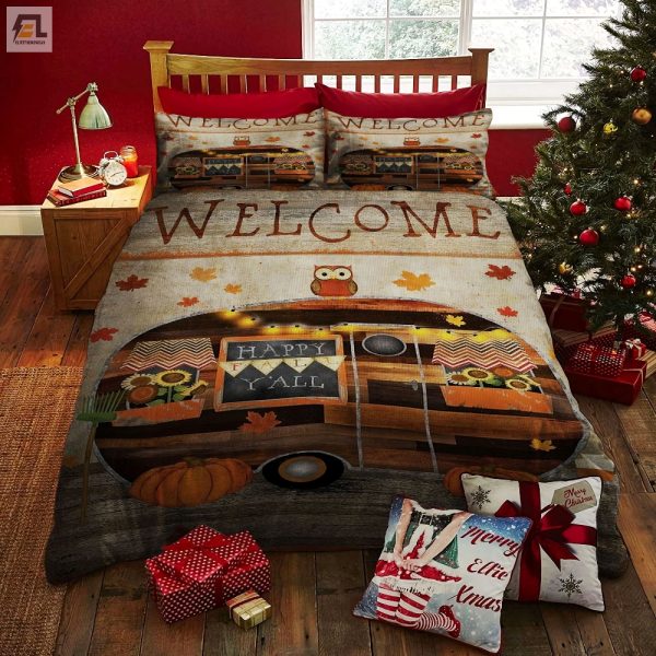 Bootiful Halloween Camper Duvet Cover Cozy Unique Bedding elitetrendwear 1