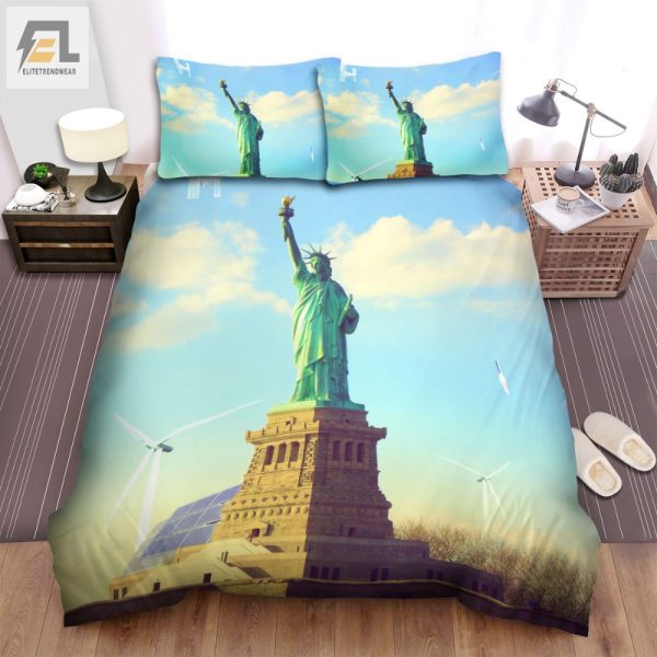 Sleep Like A Patriot Statue Of Liberty Duvet Set elitetrendwear 1