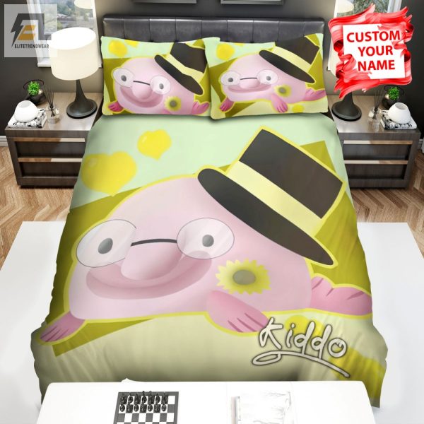 Quirky Blobfish Hat Art Duvet Fun Unique Bedding Set elitetrendwear 1