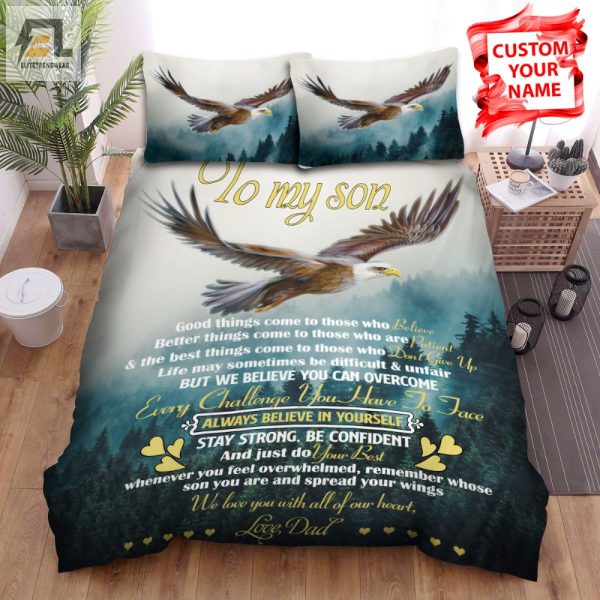 Dads Witty Wisdom Eagle Bedding Believe For Comfy Dreams elitetrendwear 1