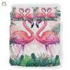 Quirky Flamingo Love Duvet Comfy Tropical Bedroom Set elitetrendwear 1