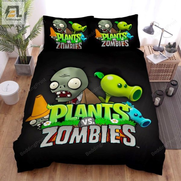 Sprout Dreams Funny Plants Vs Zombies Bedding Set elitetrendwear 1