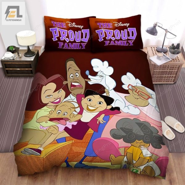 Sleep With The Proud Family Fun Duvet Bed Sheets Set elitetrendwear 1