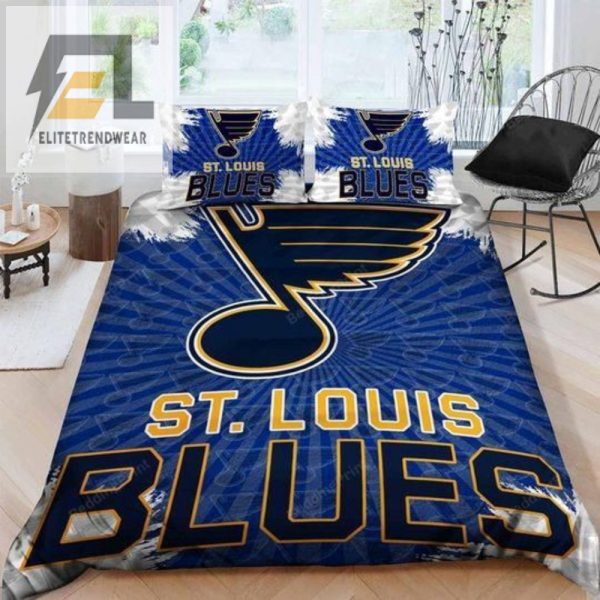 Dream In 3D Hilarious Blues Bedding Sleep Like A Rock Star elitetrendwear 1