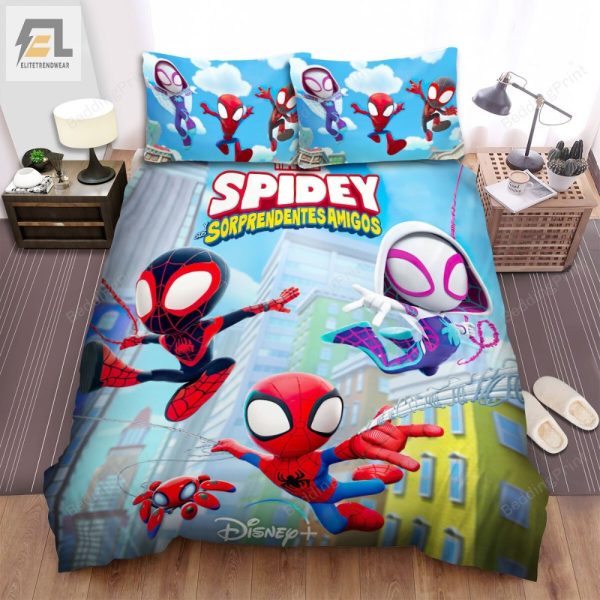 Get Tangled In Spideys Web Amazing Friends Bedding Set elitetrendwear 1